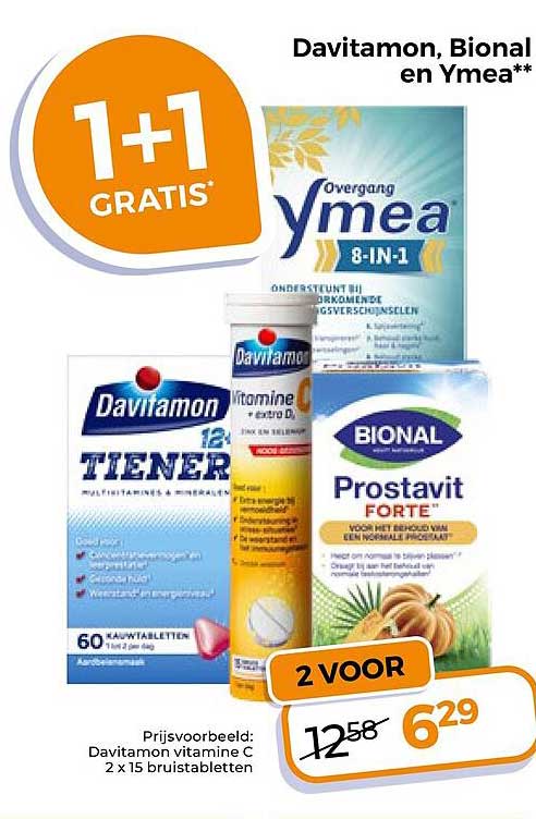 Davitamon, Bional en Ymea** 1+1 GRATIS