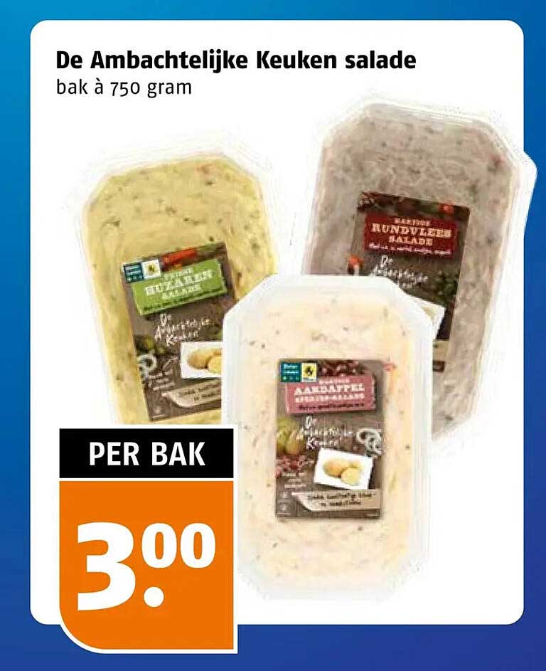 De Ambachtelijke Keuken salade bak à 750 gram