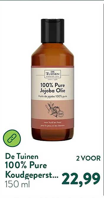 De Tuinen 100% Pure Koudgeperst... 2 VOOR