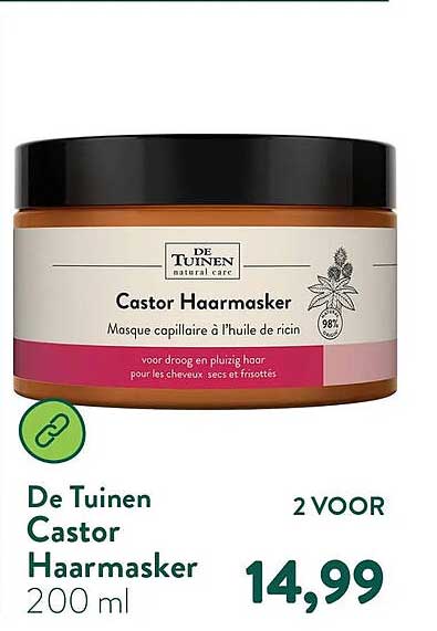 De Tuinen Castor Haarmasker 200 ml 2 VOOR
