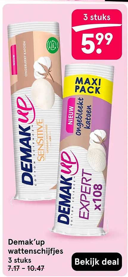 Demak'up wattenschijfjes 3 stuks