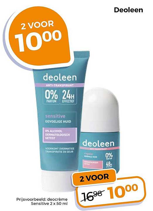 Deoleen 2 voor 10,00