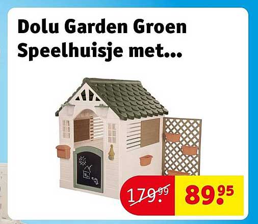 Dolu Garden Groen Speelhuisje met...