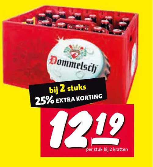 Dommelsch bij 2 stuks 25% EXTRA KORTING
