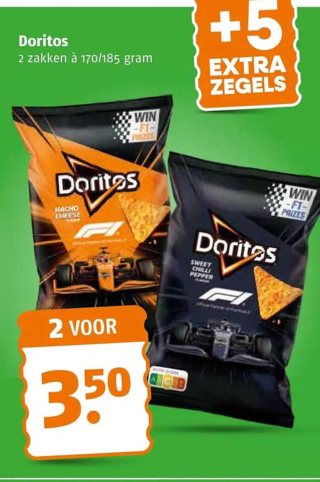 Doritos 2 zakken à 170/185 gram