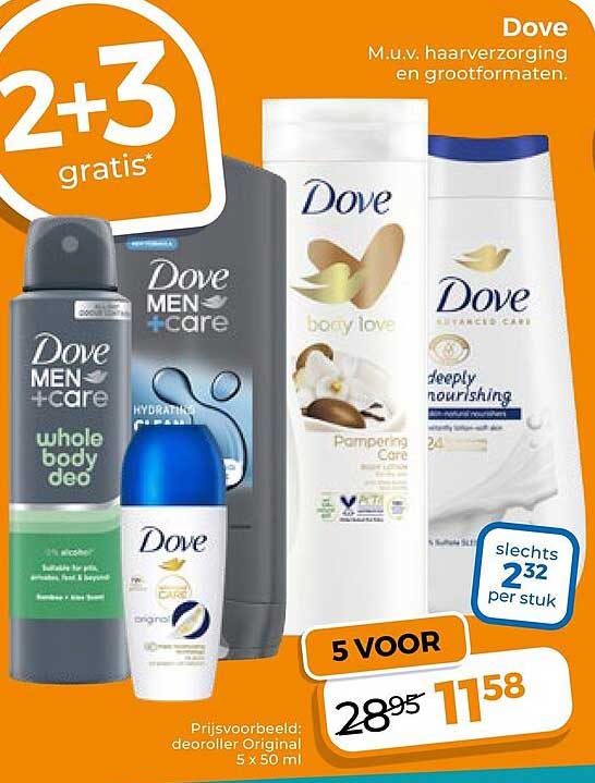 Dove 2+3 gratis