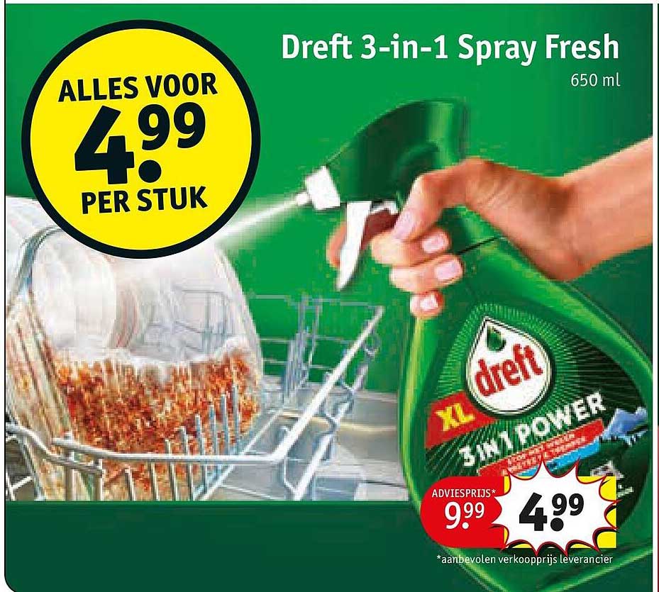 Dreft 3-in-1 Spray Fresh 650 ml