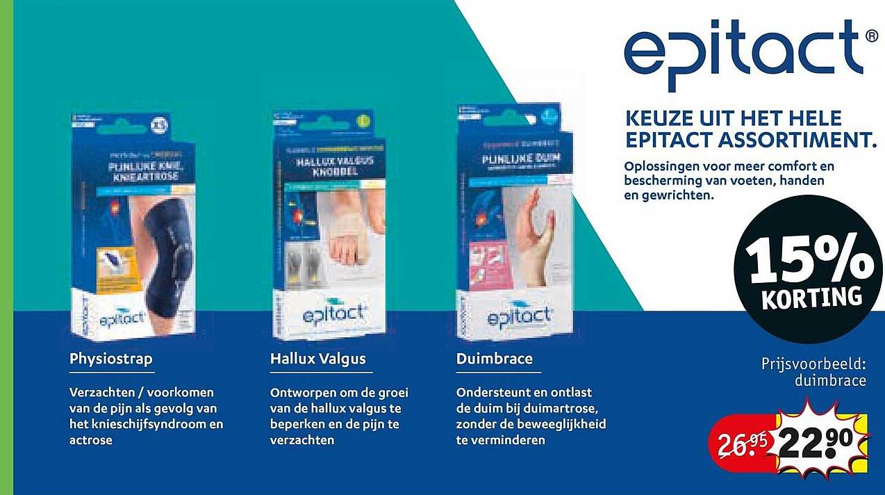 Epitact keuze uit het hele Epitact assortiment. 15% korting