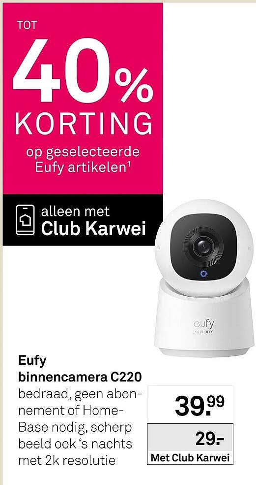 Eufy binnencamera C220