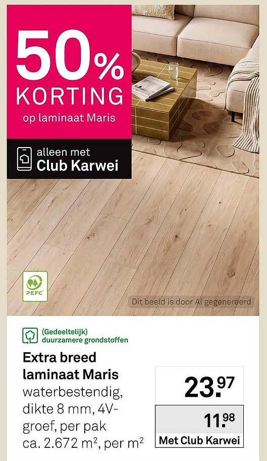 Extra breed laminaat Maris