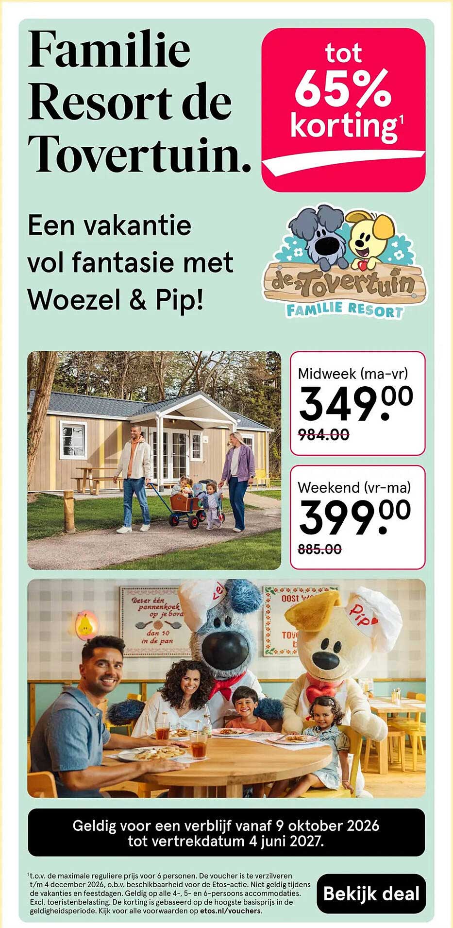 Familie Resort de Tovertuin. tot 65% korting