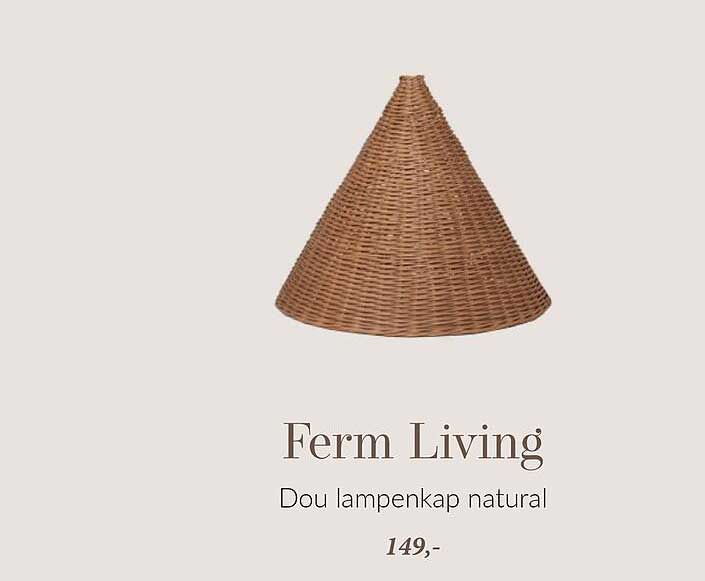 Ferm Living Dou lampenkap natural