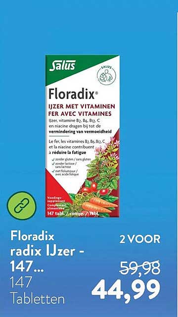Floradix radix IJzer - 147... 147 Tabletten 2 VOOR