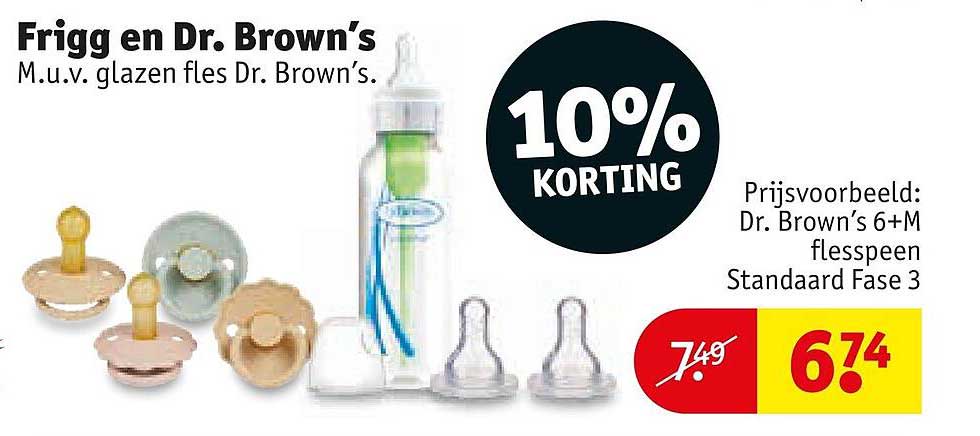 Frigg en Dr. Brown's 10% KORTING