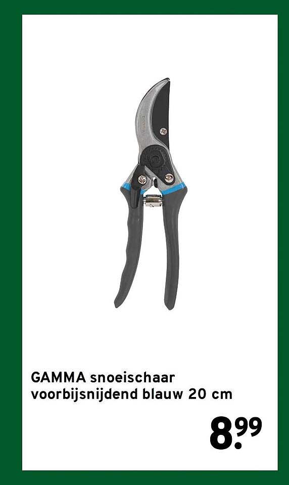 GAMMA snoeischaar voorbijsnijdend blauw 20 cm