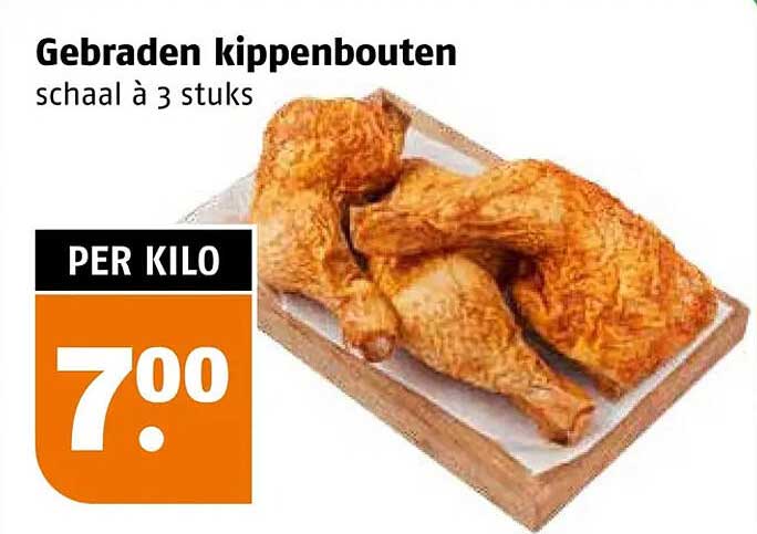 Gebraden kippenbouten schaal à 3 stuks