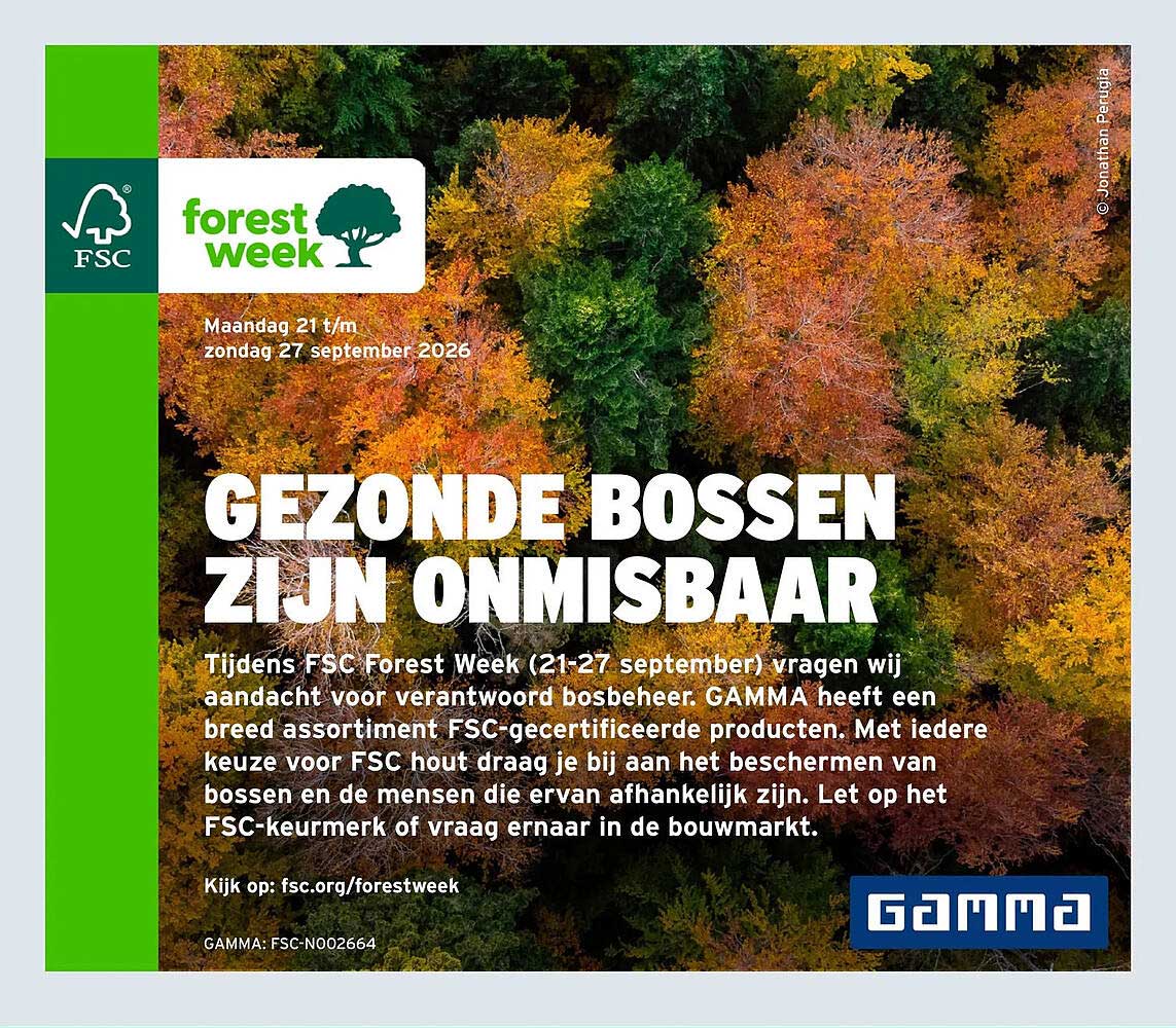 GEZONDE BOSSEN ZIJN ONMISBAAR