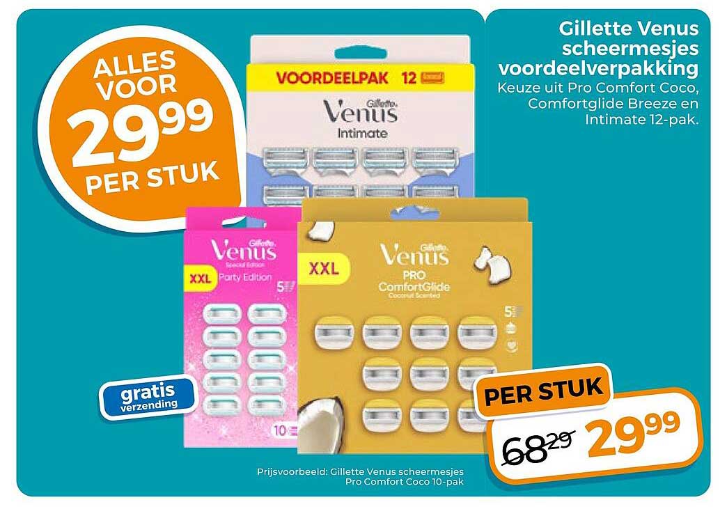 Gillette Venus scheermesjes voordeelverpakking