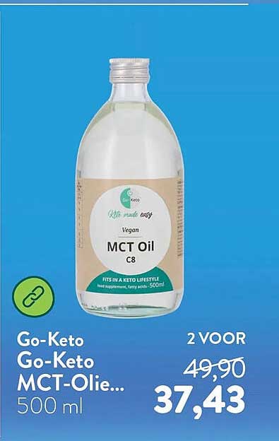 Go-Keto Go-Keto MCT-Olie... 500 ml 2 VOOR