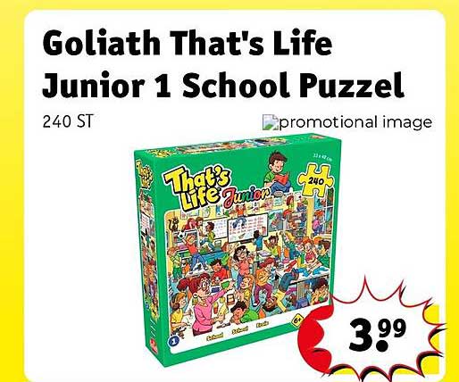 Goliath That's Life Junior 1 School Puzzel 240 ST
