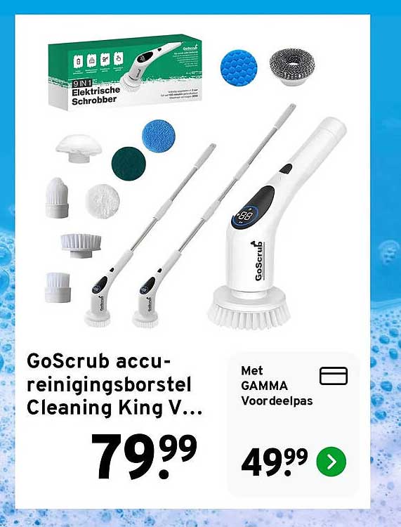 GoScrub accu-reinigingsborstel Cleaning King V...