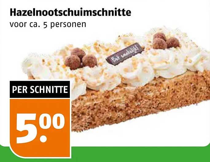 Hazelnootschuimschnitte voor ca. 5 personen