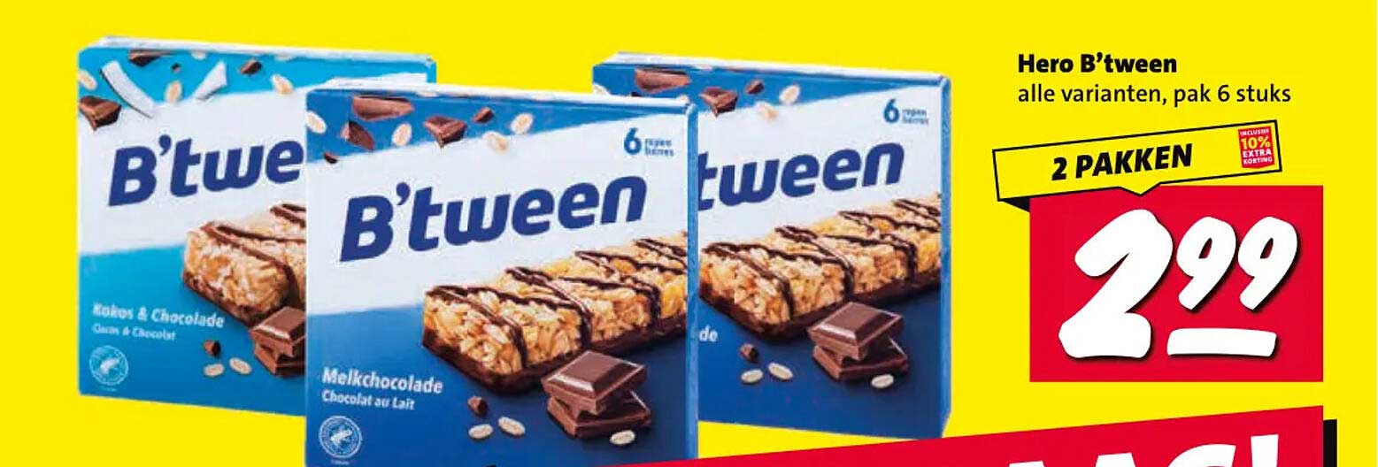 Hero B’tween alle varianten, pak 6 stuks 2 pakken
