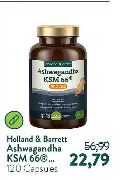 Holland & Barrett Ashwagandha KSM 66®... 120 Capsules