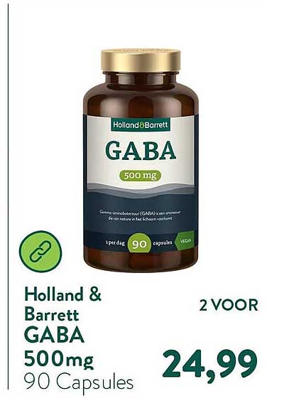 Holland & Barrett GABA 500mg 90 Capsules 2 VOOR