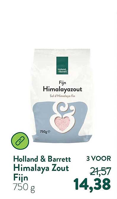 Holland & Barrett Himalaya Zout Fijn 750 g 3 VOOR