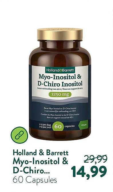Holland & Barrett Myo-Inositol & D-Chiro... 60 Capsules
