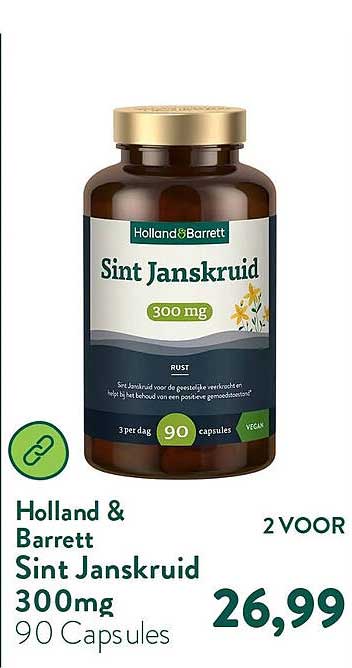 Holland & Barrett Sint Janskruid 300mg 90 Capsules 2 VOOR