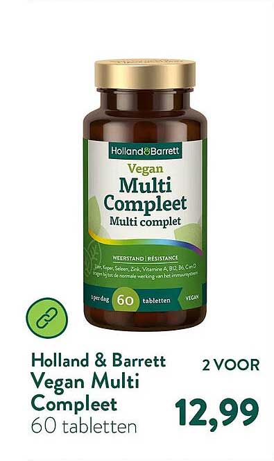 Holland & Barrett Vegan Multi Compleet 60 tabletten 2 VOOR