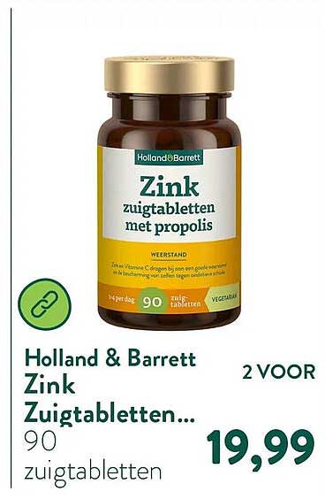 Holland & Barrett Zink Zuigtabletten... 2 VOOR
