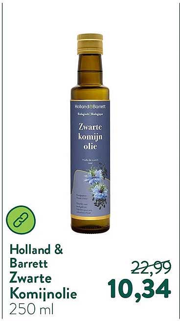 Holland & Barrett Zwarte Komijnolie 250 ml
