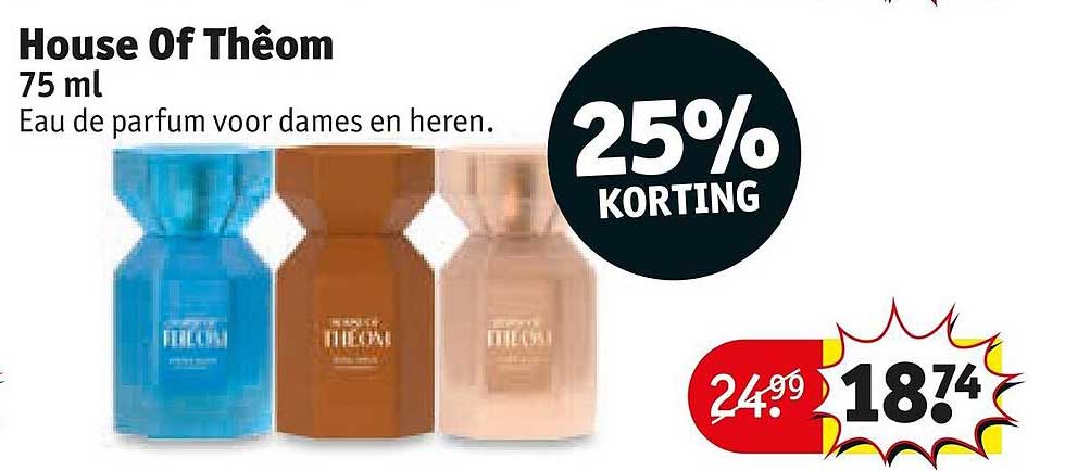 House Of Thèom 75 ml Eau de parfum voor dames en heren 25% KORTING