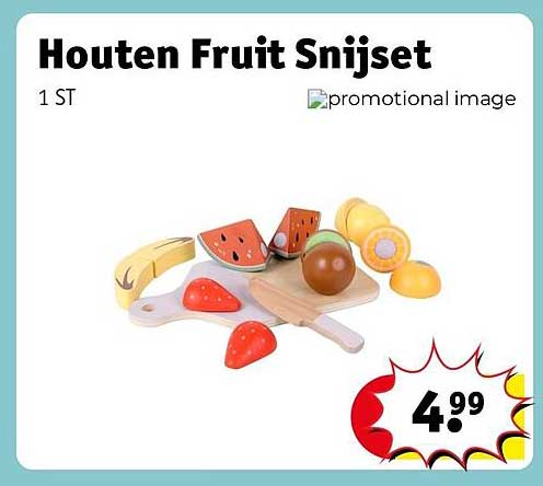 Houten Fruit Snijset