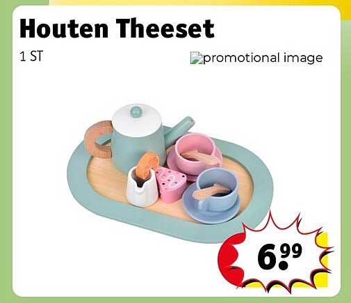 Houten Theeset
