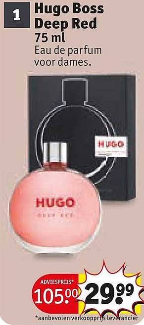 Hugo Boss Deep Red 75 ml Eau de parfum voor dames.