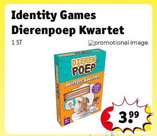 Identity Games Dierenpoep Kwartet