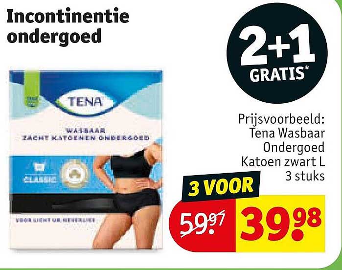 Incontinentie ondergoed 2+1 GRATIS*
