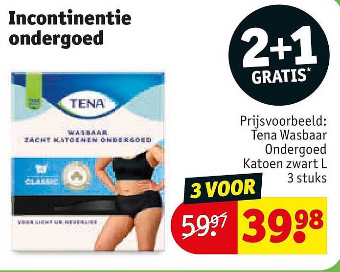 Incontinentie ondergoed 2+1 GRATIS*
