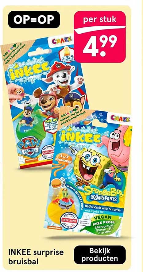 INKEE surprise bruisbal