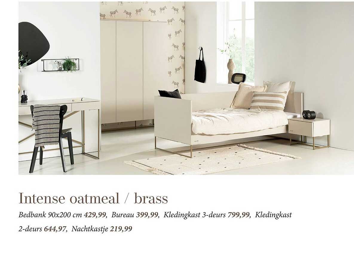 Intense oatmeal / brass