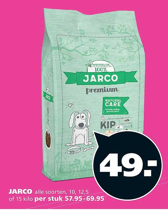 JARCO alle soorten, 10, 12,5 of 15 kilo per stuk