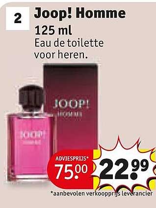 Joop! Homme 125 ml Eau de toilette voor heren.