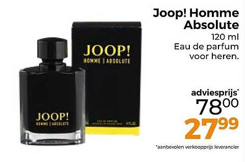 Joop! Homme Absolute 120 ml Eau de parfum voor heren.