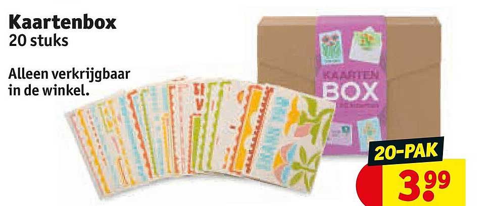 Kaartenbox 20 stuks