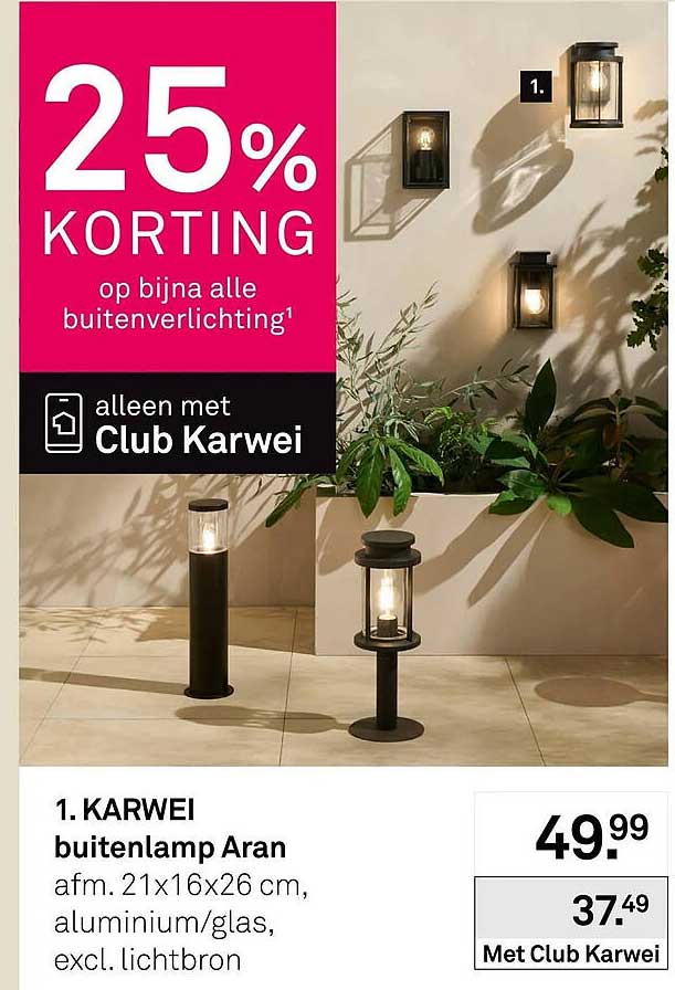 KARWEI buitenlamp Aran