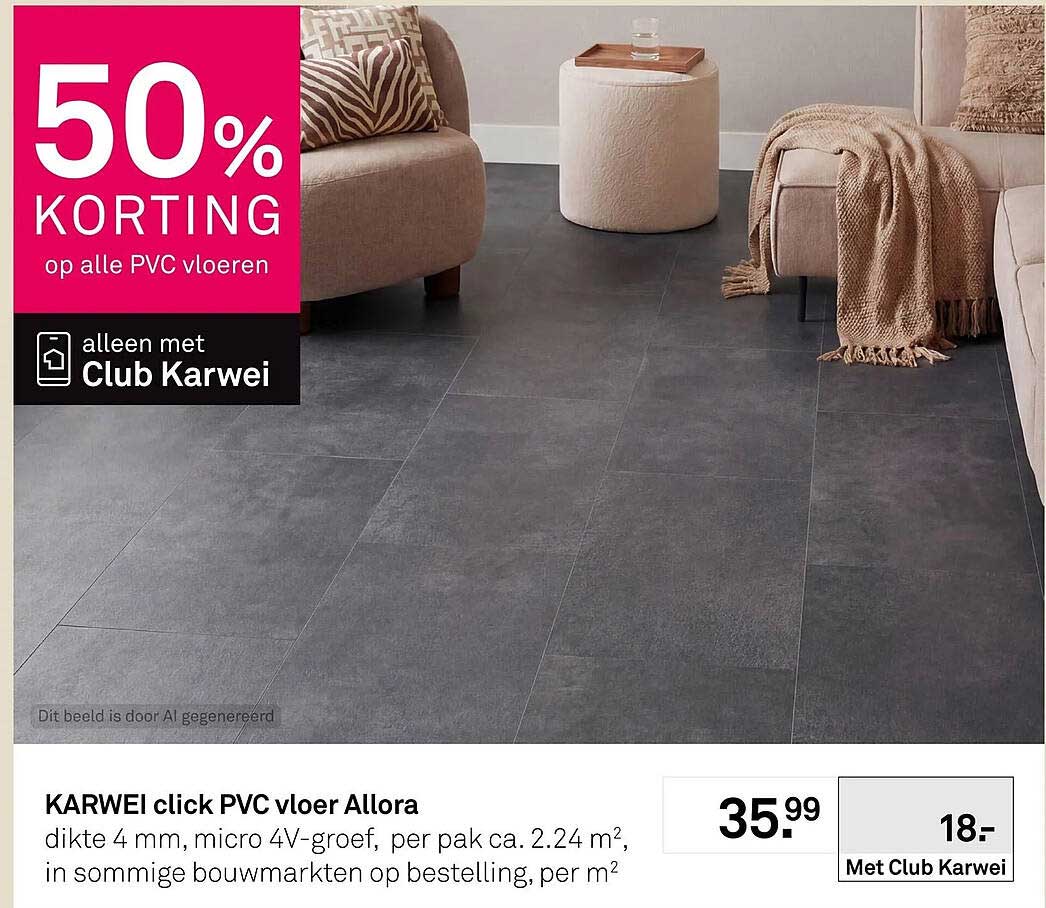 KARWEI click PVC vloer Allora